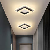 Hallway LED Flush Ceiling Lights in Black