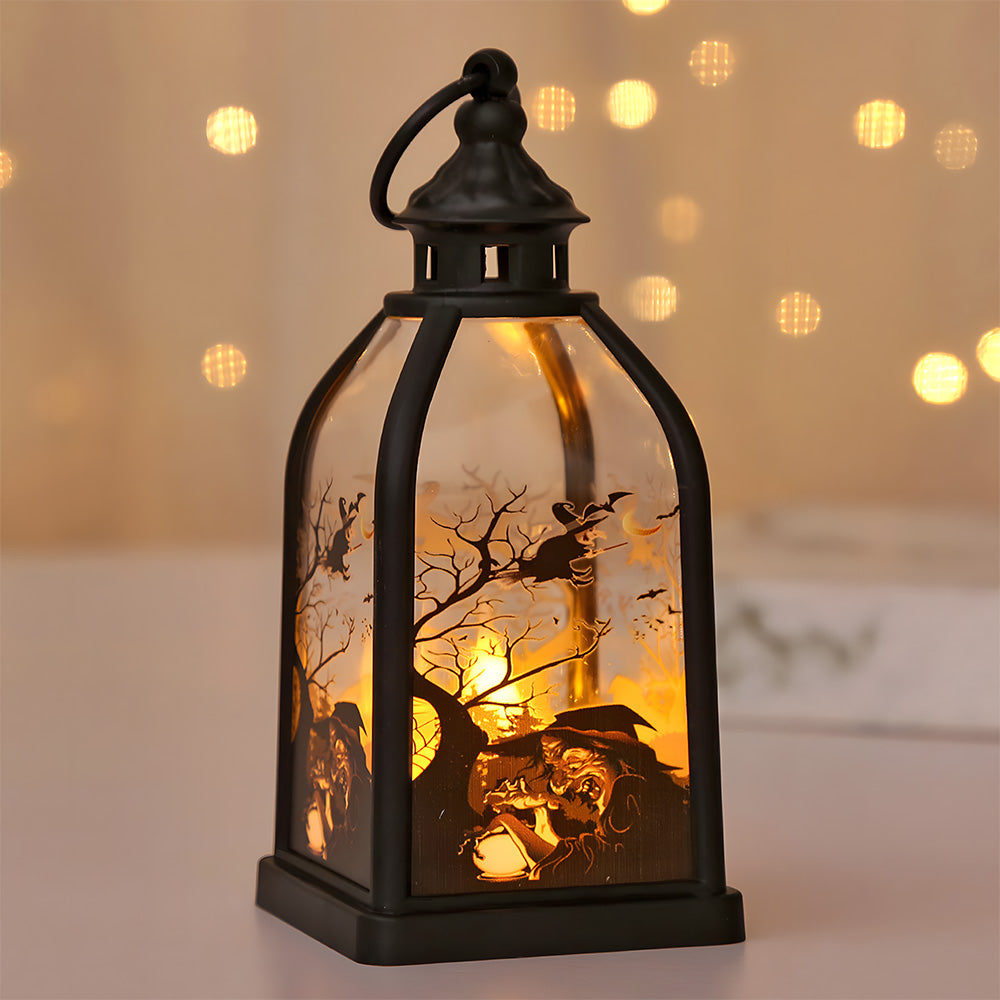 Indoor Decor Witch Bat LED Halloween Table Lamp for Night Party