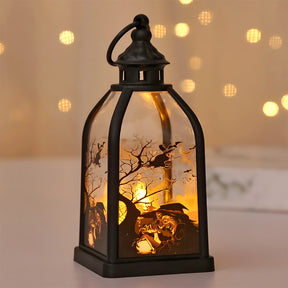 Indoor Decor Witch Bat LED Halloween Table Lamp for Night Party