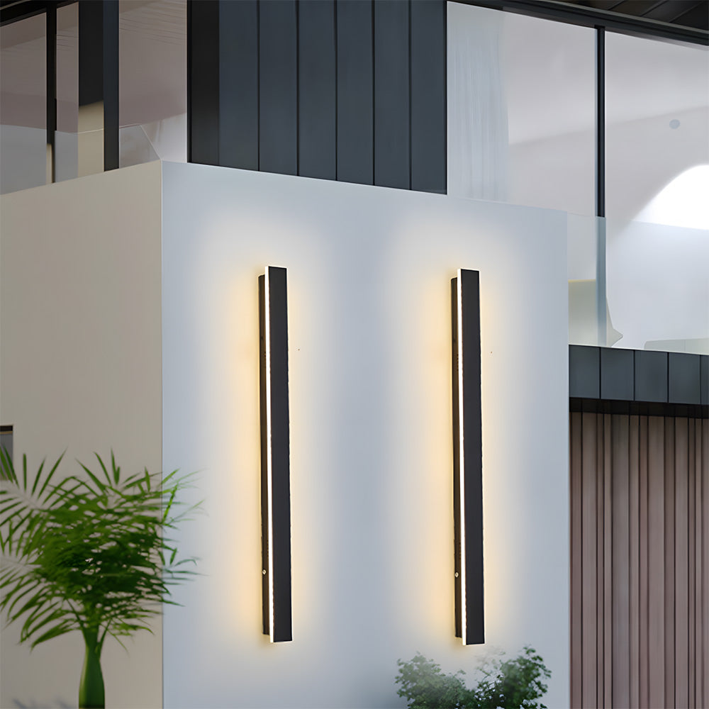 Modern Minimalist Waterproof Outdoor Linear Wall Lamp for Porch