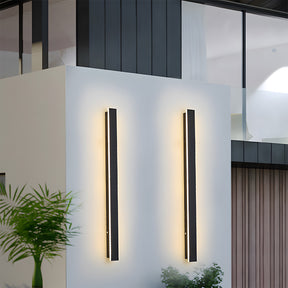 Modern Minimalist Waterproof Outdoor Linear Wall Lamp for Porch