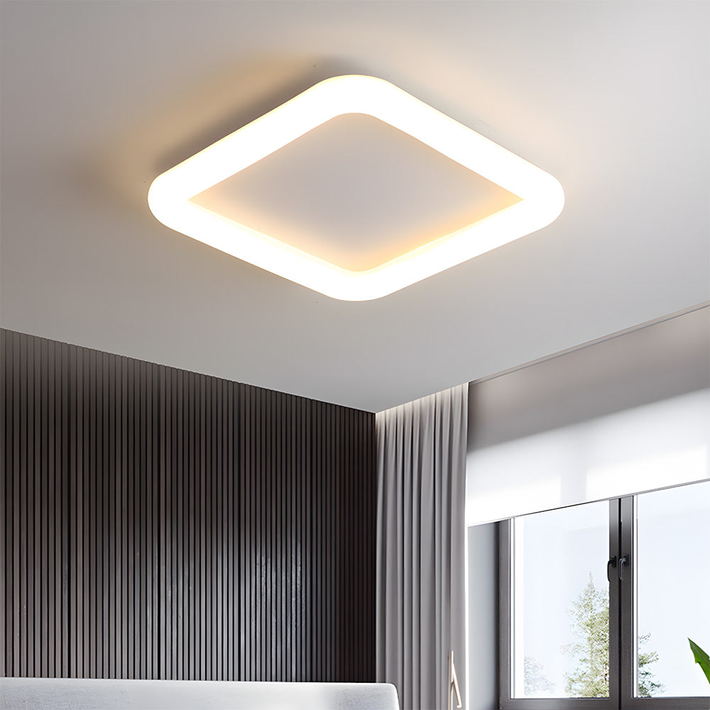 Minimalist Nordic White LED Ceiling Light For Living Room