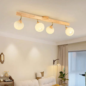 Cream Wood Track Lighting Living Room Light Track Ceiling