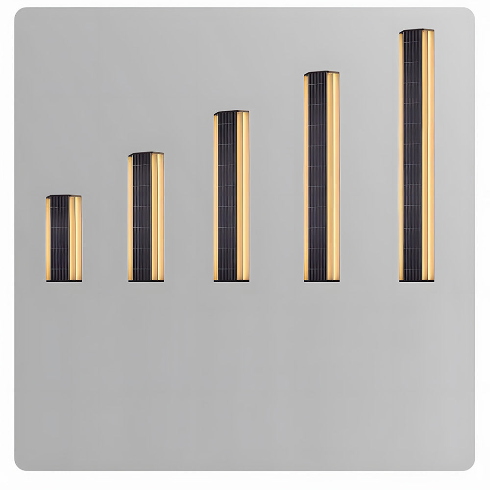 Modern Exterior Solar Wall Lights for House Garage Porch Patio, Dusk to Dawn