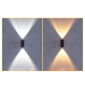 Outdoor Solar Lights Up and Down Modern Outdoor Wall Lights For Garden and Courtyard