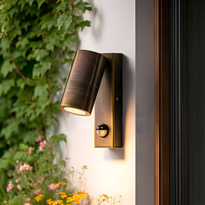 Modern Copper IP65 Dusk-to-Dawn LED Outdoor Wall Lights