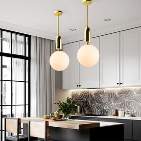 Nordic Glass Globe Ball Pendant Light for Dining Room Kitchen