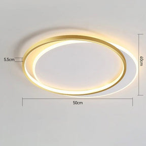 Contemporary Round Iron LED Ceiling Lights for Living Room