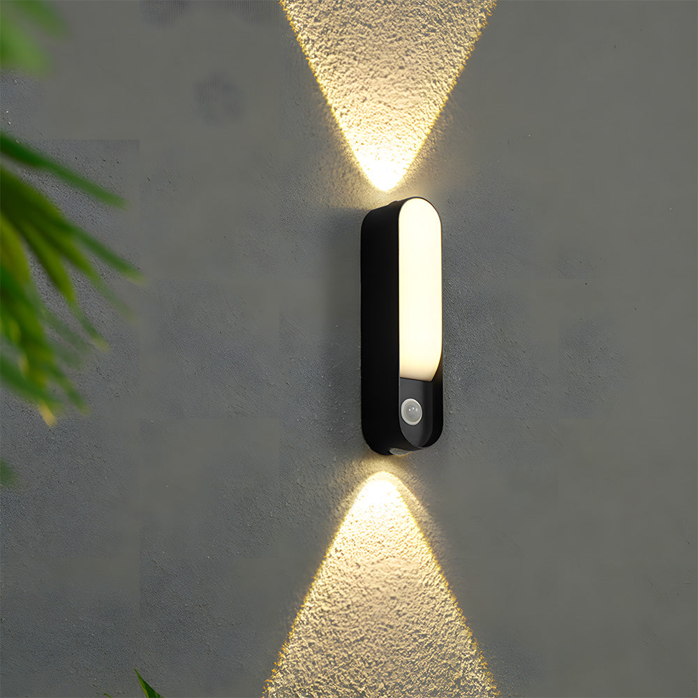 Up and Down Motion Sensor Aluminium Outdoor Wall Lights for Doorways