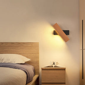 Retro Wood Rotatable Bedroom LED Reading Wall Light