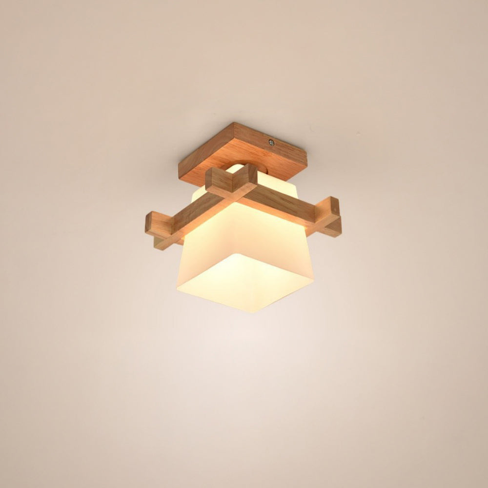 Retro Organic Wood Living Room Ceiling Lights