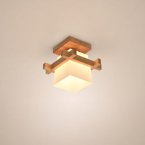 Retro Organic Wood Living Room Ceiling Lights