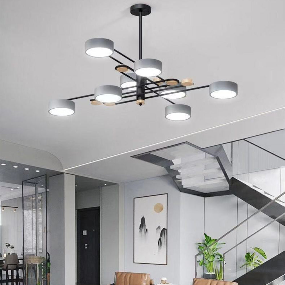 Modern Iron Living Room Multi Lights LED Ceiling Lights