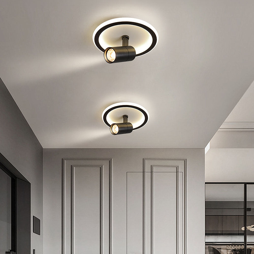 Round and Square LED Ceiling Track Light Fixture