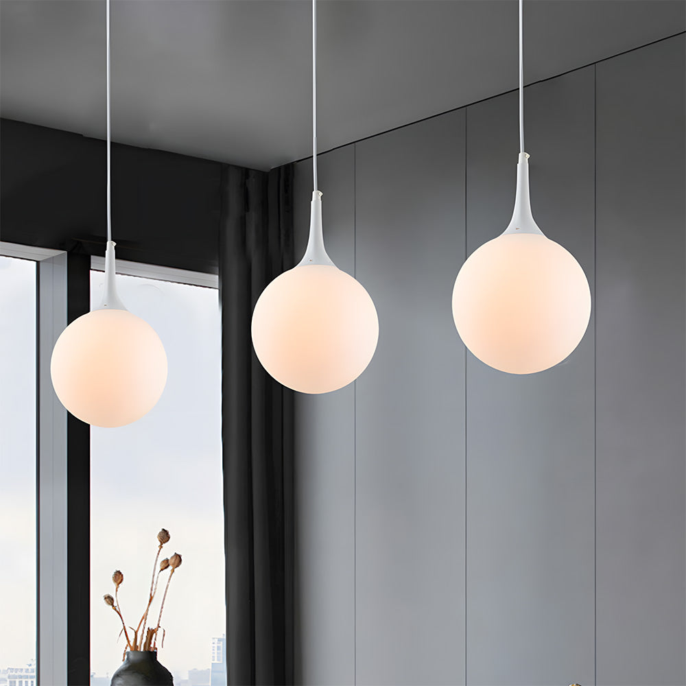 Globe Pendant Light, Modern Spherical Chandeliers for Dining Area Kitchen