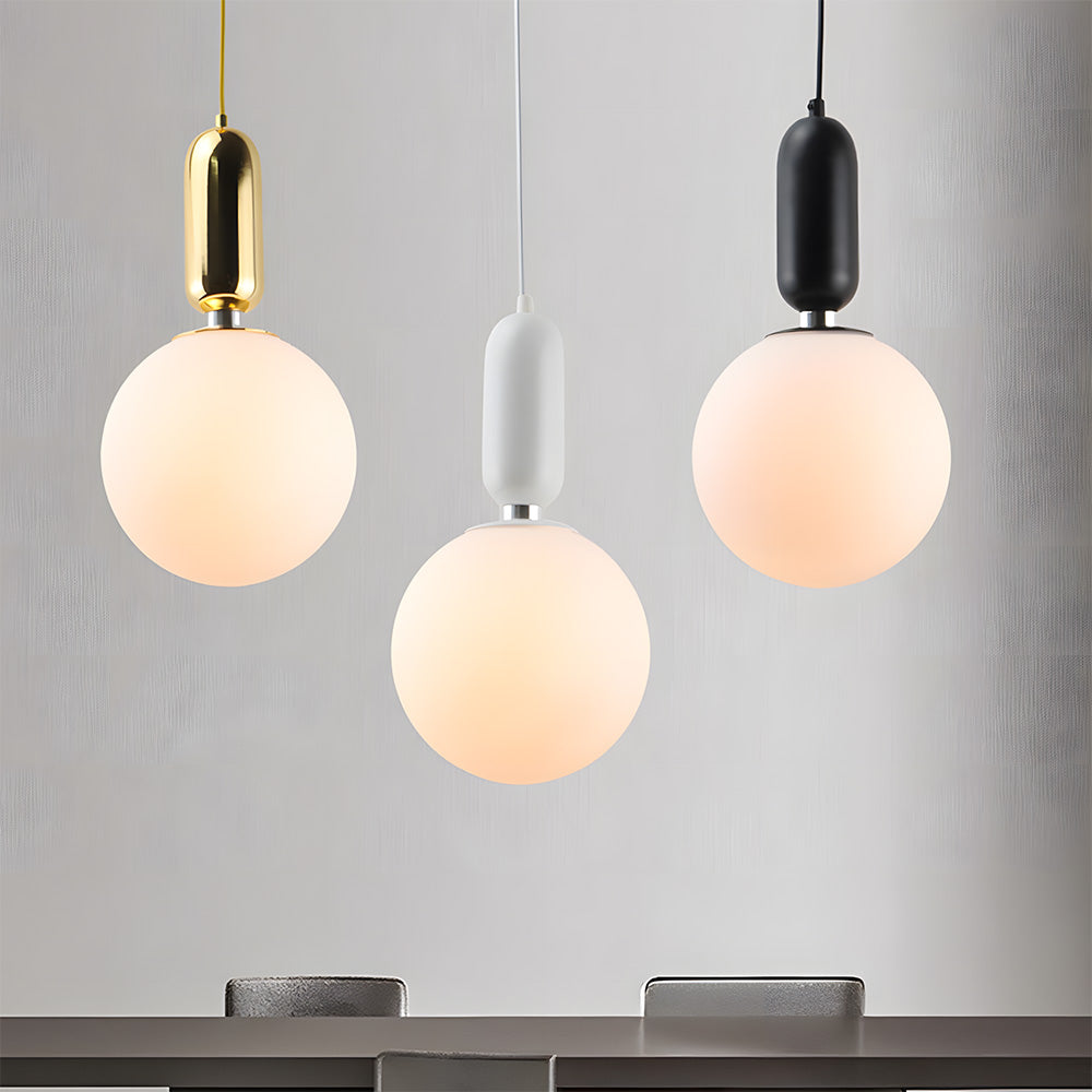 Nordic Glass Globe Ball Pendant Light for Dining Room Kitchen