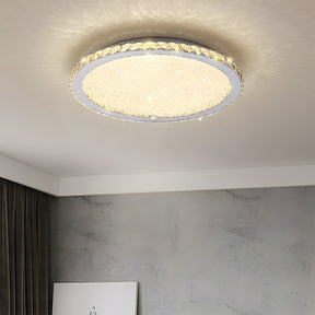 Chrome Crystal Flush Mount Ceiling Light Luxury Crystal Chandeliers