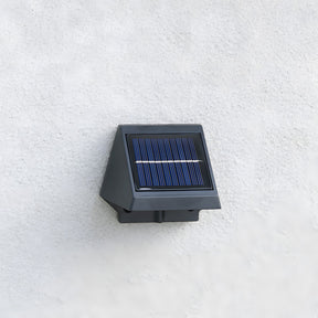 Minimalist Black IP65 Weatherproof Solar Powered Exterior Wall Lights, Dusk-to-Dawn