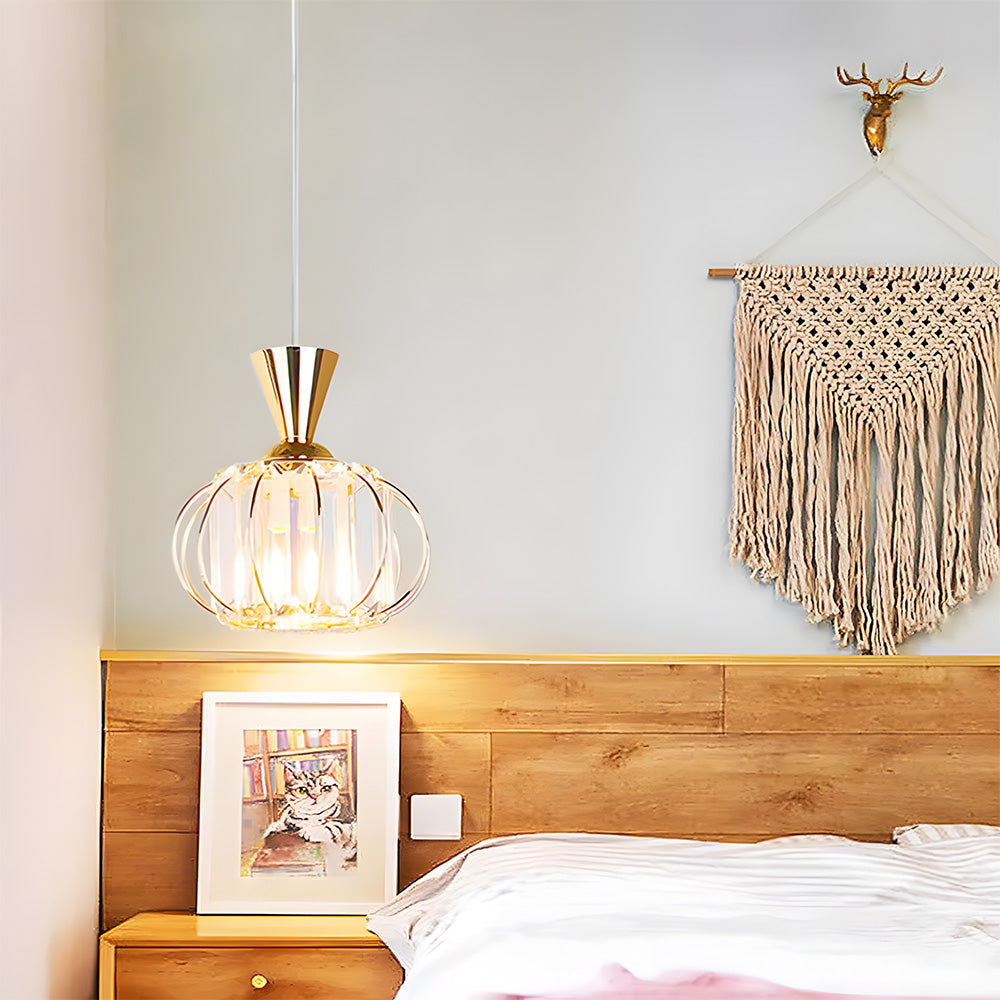 Crystal Pendant Light Shade Hanging Light for Hallway Kitchen