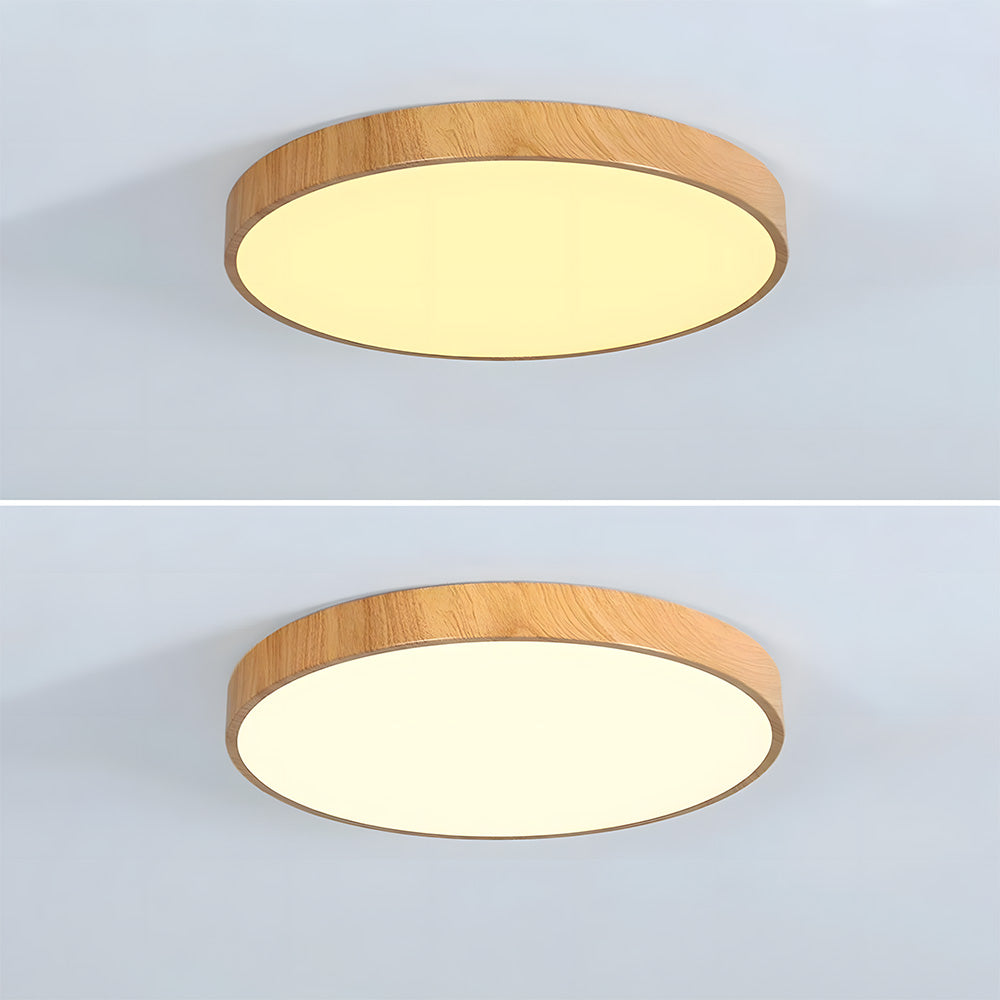 Modern Contemporary LED Lumianaire Wood Ceiling Light for Hallway Living Room