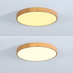 Modern Contemporary LED Lumianaire Wood Ceiling Light for Hallway Living Room