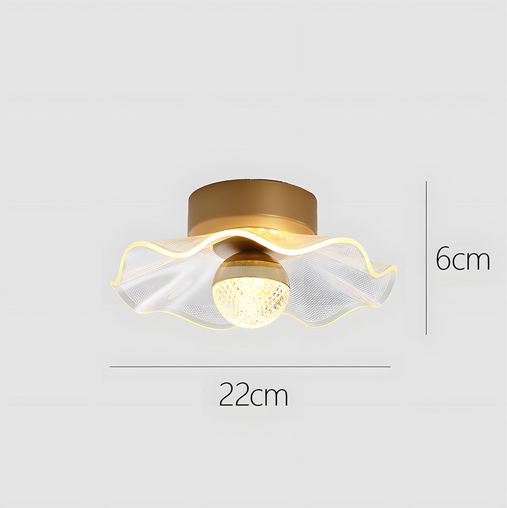 Contemporary Gold Luxurious LED Ceiling Light For Living Room