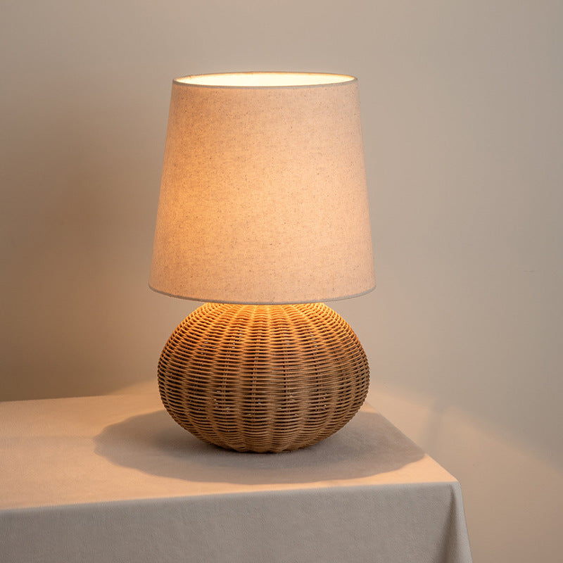 Natural Sabi Rattan Table Lamp For Bedroom Living room