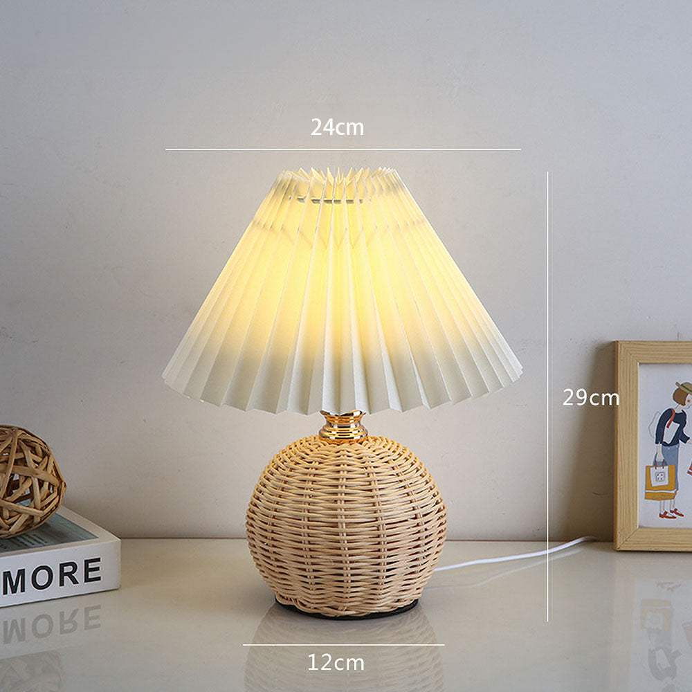 Modern Simple Bamboo Weaving Table Lamps