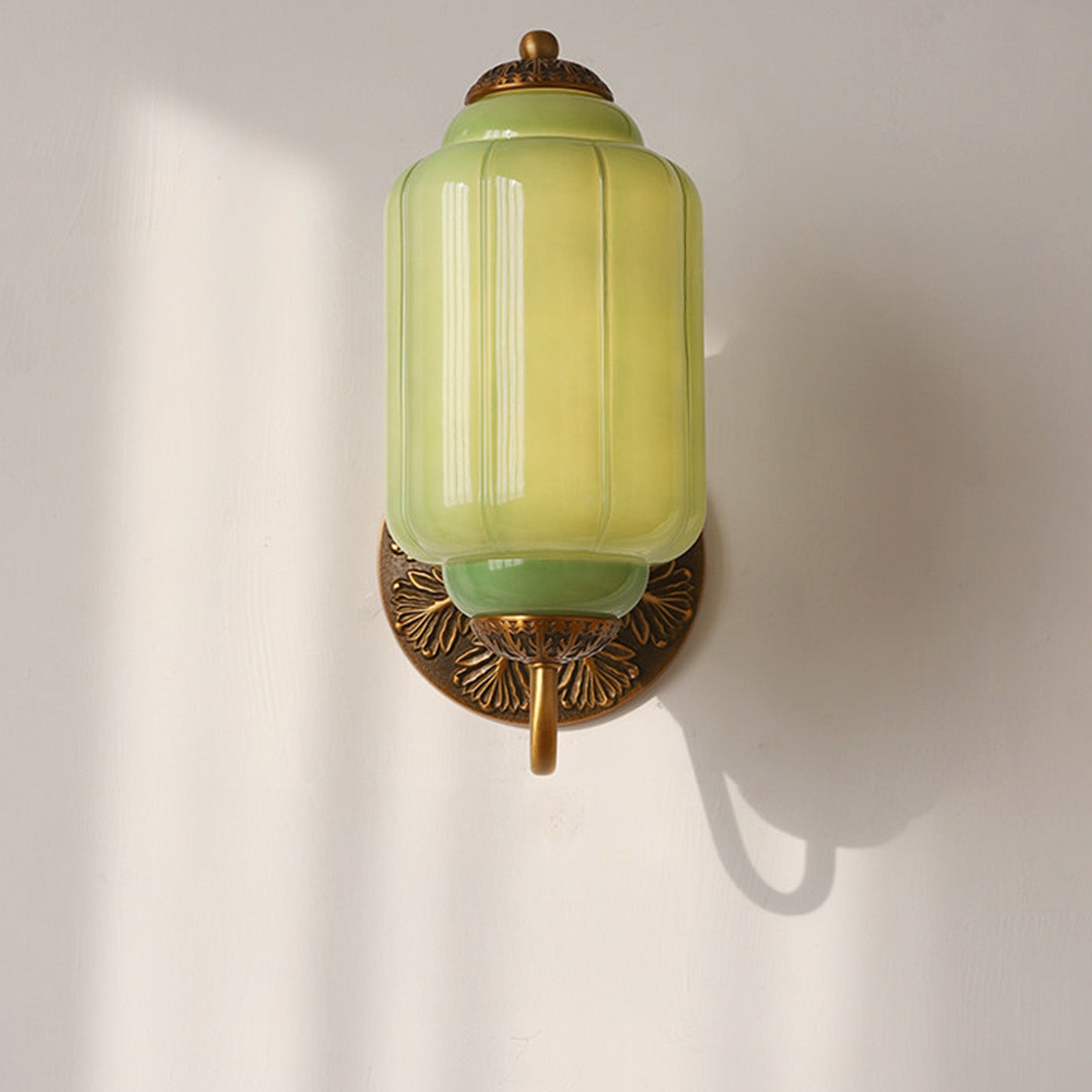 Modern Glass Light With Colored Glass Shade for Living Room