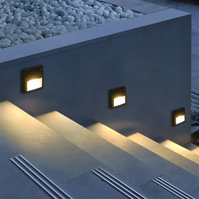 IP65 Waterproof LED Solar Outdoor Wall Lights for Step Fence Wall, Dusk-to-Dawn