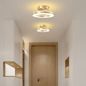Gold Iron Hallway LED Ceiling Light