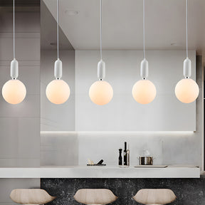 Nordic Glass Globe Ball Pendant Light for Dining Room Kitchen