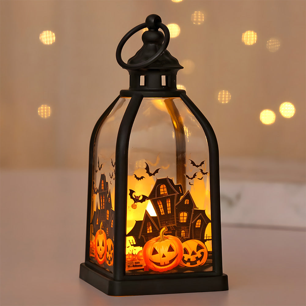 Indoor Decor Witch Bat LED Halloween Table Lamp for Night Party