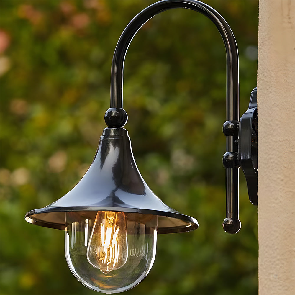 IP54 Vintage Outdoor Black Wall Light