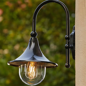 IP54 Vintage Outdoor Black Wall Light