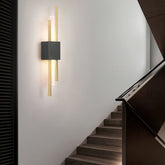 Modern Acrylic Gold and Black LED Wall Sconce Light