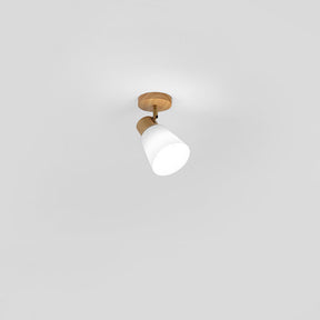 Modern Rotatable Wood Minimal Decor Track Lighting For Hallway