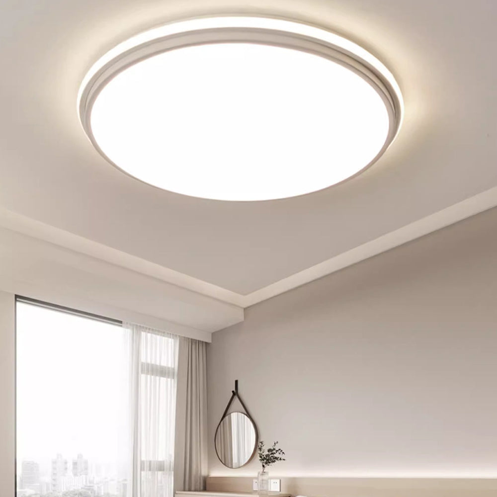 Modern Dimmable Round Silicone LED Ceiling Lights For Bedroom