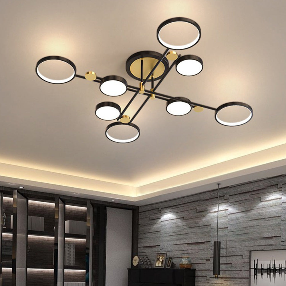 Minimalist Modern Creative Ring Ceiling Lights for Bedroom
