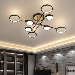 Minimalist Modern Creative Ring Ceiling Lights for Bedroom