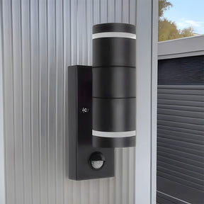 Cylindrical Wall-mounted Stainless Steel Outdoor Wall Lights for Living Room
