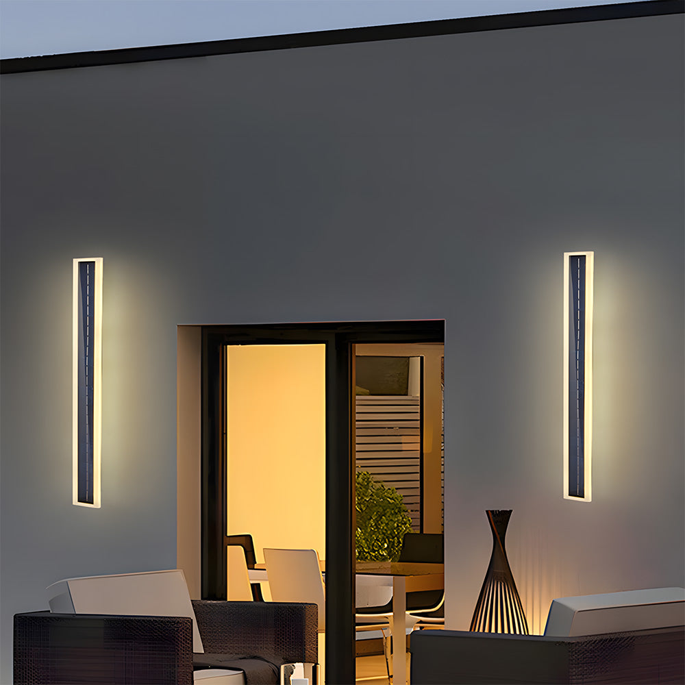 IP65 Solar Outdoor Wall Lights Exterior Garden Courtyard Villa Front Door Lighting, Dusk-to-Dawn