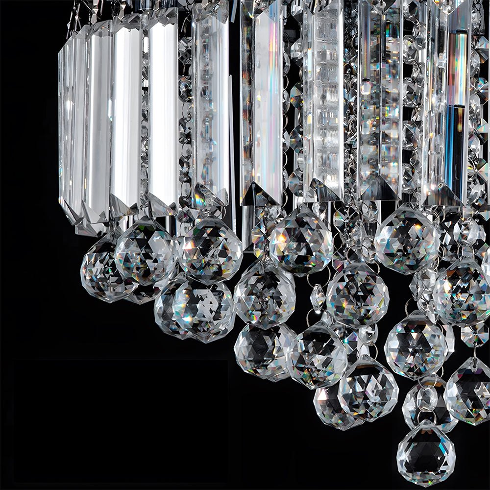 Modern Crystal Droplets Flush Crystal Ceiling Lights