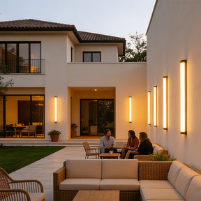 Modern IP65 Waterproof Long Exterior Wall Lights for Garden Porch
