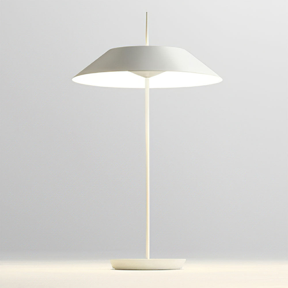 Simple Metal White Tapered LED Table Lamp