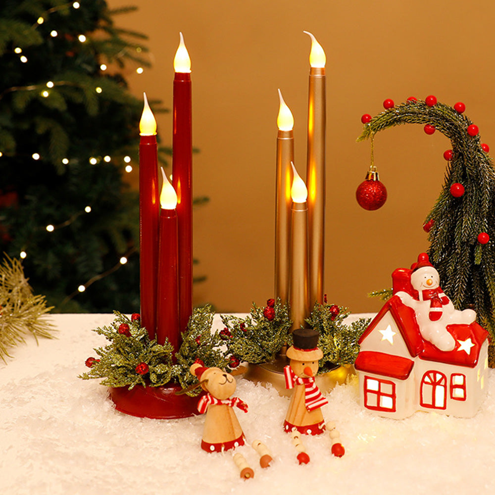 Warm Candlestick Plastic LED Christmas Lightings