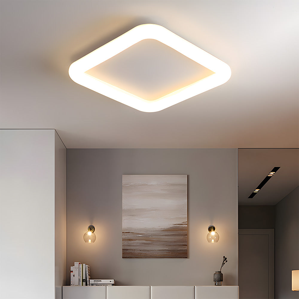 Minimalist Nordic White LED Ceiling Light For Living Room