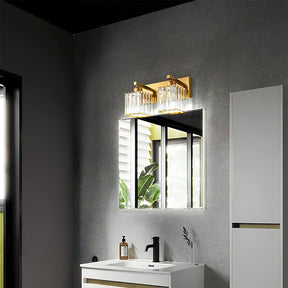 Modern Vanity Lights Fixtures Crystal Glass Wall Sconces