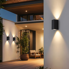 Minimalist IP65 Outdoor Wall Lights in Black