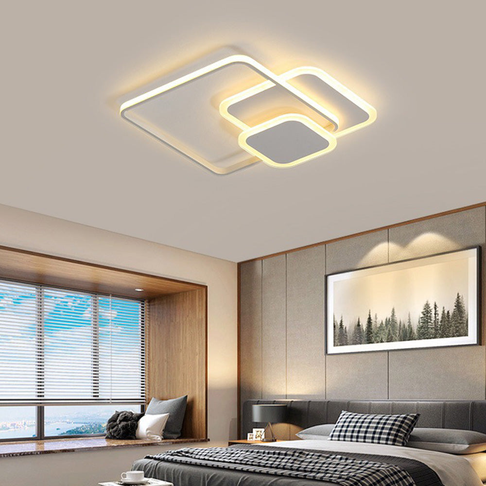 Elegant Acrylic LED Flush Mount Bedroom Ceiling Lamp